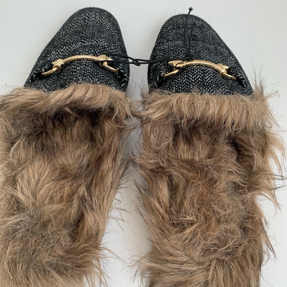NWT URBAN OUTFITTERS LAWRENCE FURRY MULES SIZE 8 main image 3